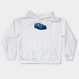 Blue Impreza WRX STI Stance Kids Hoodie